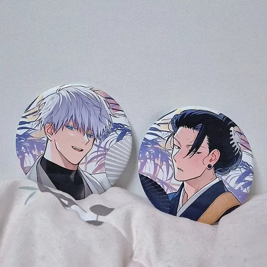 [BUNJANG] Gojo &amp; Geto Unofficial Can Badge Bundle Set / 고죠게토 비공식 캔뱃지 일괄 세트