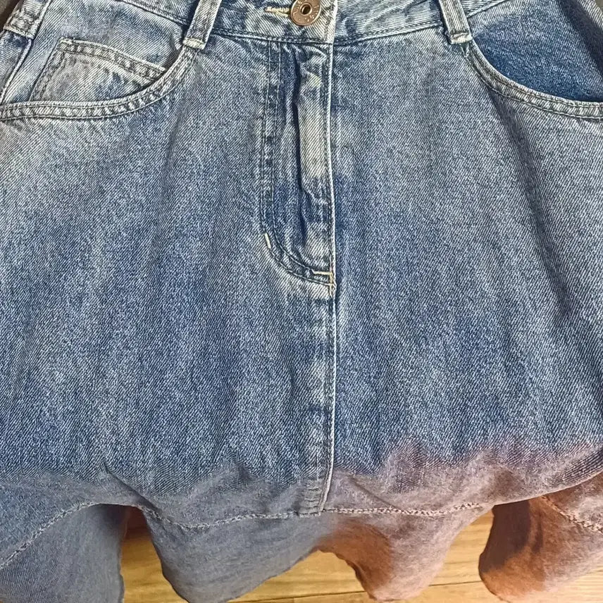 [BUNJANG] DEW E L Denim Mermaid Flare Long Skirt / 듀엘  청 데님 머메이드 플레어 롱스커트. 55