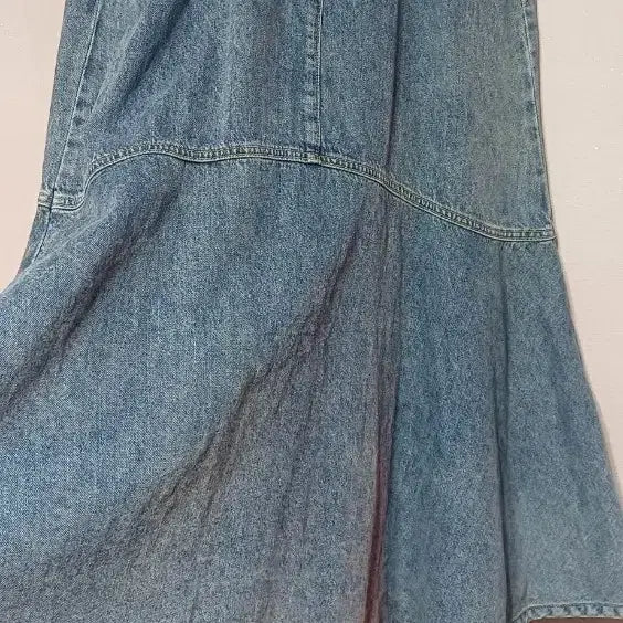 [BUNJANG] DEW E L Denim Mermaid Flare Long Skirt / 듀엘  청 데님 머메이드 플레어 롱스커트. 55