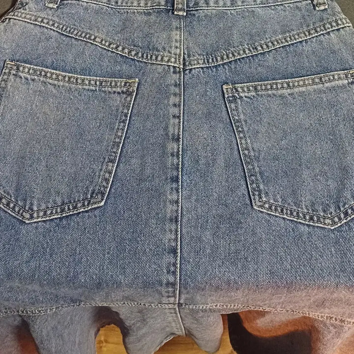 [BUNJANG] DEW E L Denim Mermaid Flare Long Skirt / 듀엘  청 데님 머메이드 플레어 롱스커트. 55