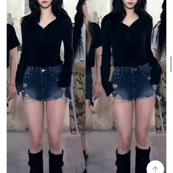 [BUNJANG] Karina Black Shorts / 카리나 반바지 블랙
