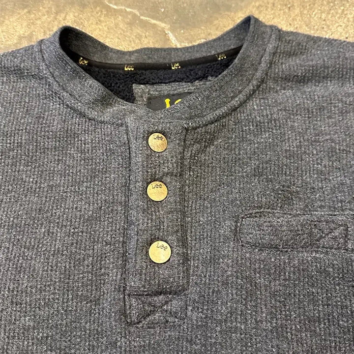 [BUNJANG] Lee Premium Select Sherpa Sweatshirt / Lee Premium Select 와플 헨리넥 쉐르파 스웻셔츠 M