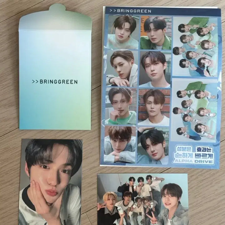 [BUNJANG] ALDI ONE Bring Green Sangyeon Photocard Set / 알디원 브링그린 상현 포카 알파드라이브원 포토카드