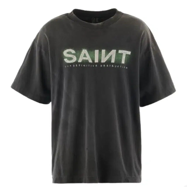 [BUNJANG] Saint Michael Logo Short Sleeve T-shirt / [L] 세인트마이클 SAINT 로고 반팔 티셔츠 생미카엘 생마이클