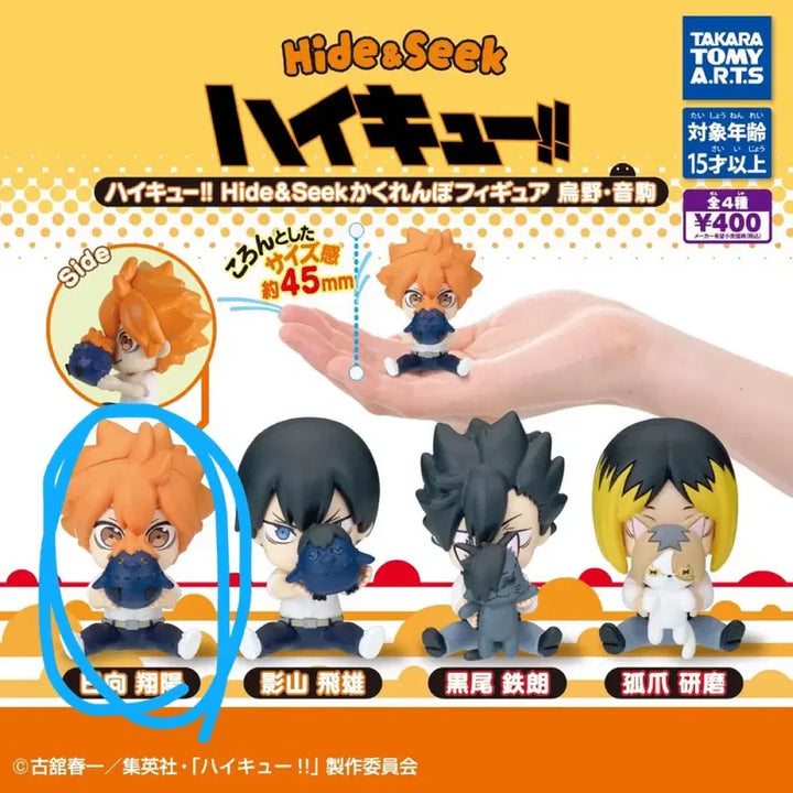 [BUNJANG] Haikyuu Hide-and-Seek Hinata Figure / 하이큐 숨바꼭질 가챠 피규어 히나타