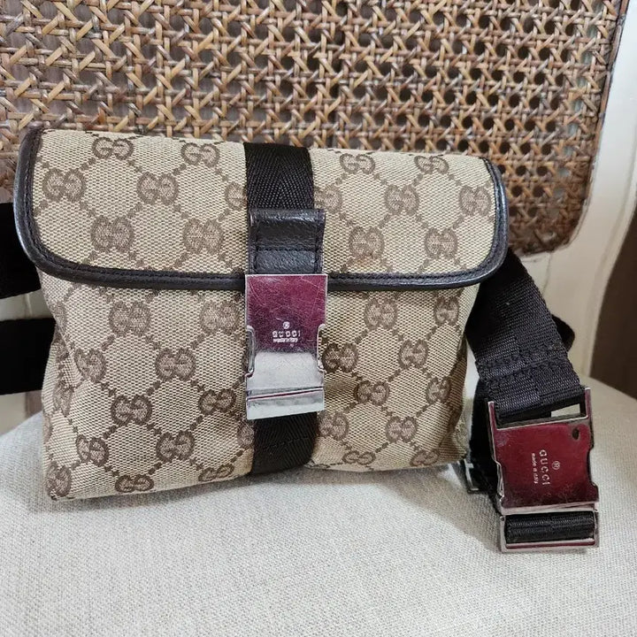 [BUNJANG] Gucci GG Logo Belt Bag / 구찌 GG 로고 힙색 벨트백
