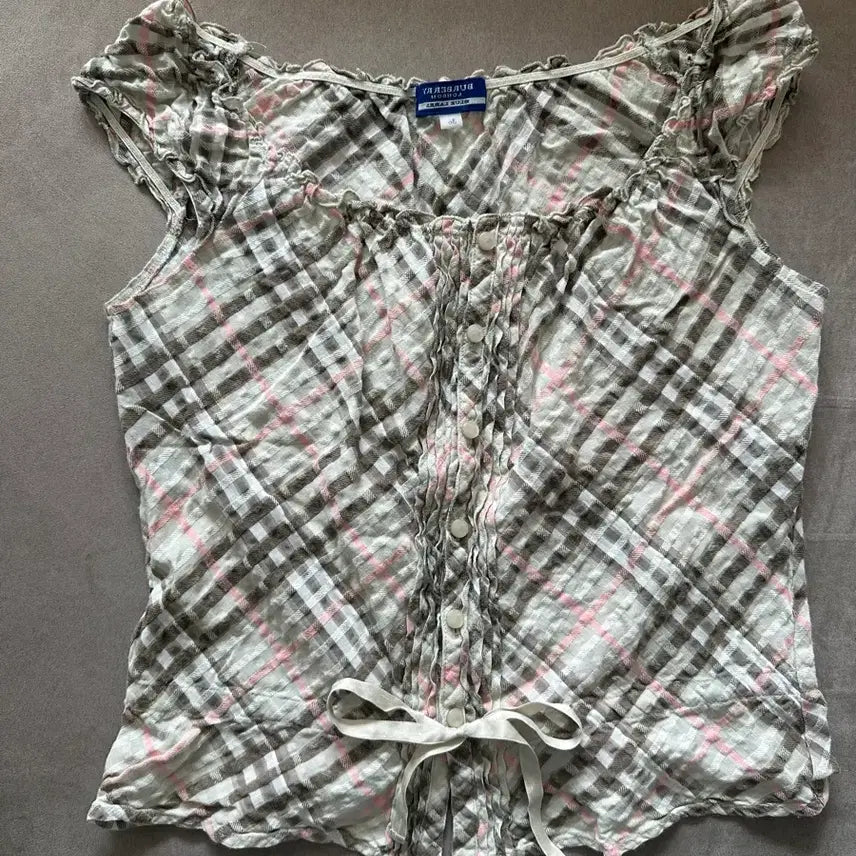 [BUNJANG] Burberry Blue Label Check Blouse / 버버리 블루라벨 체크 블라우스 판매합니다