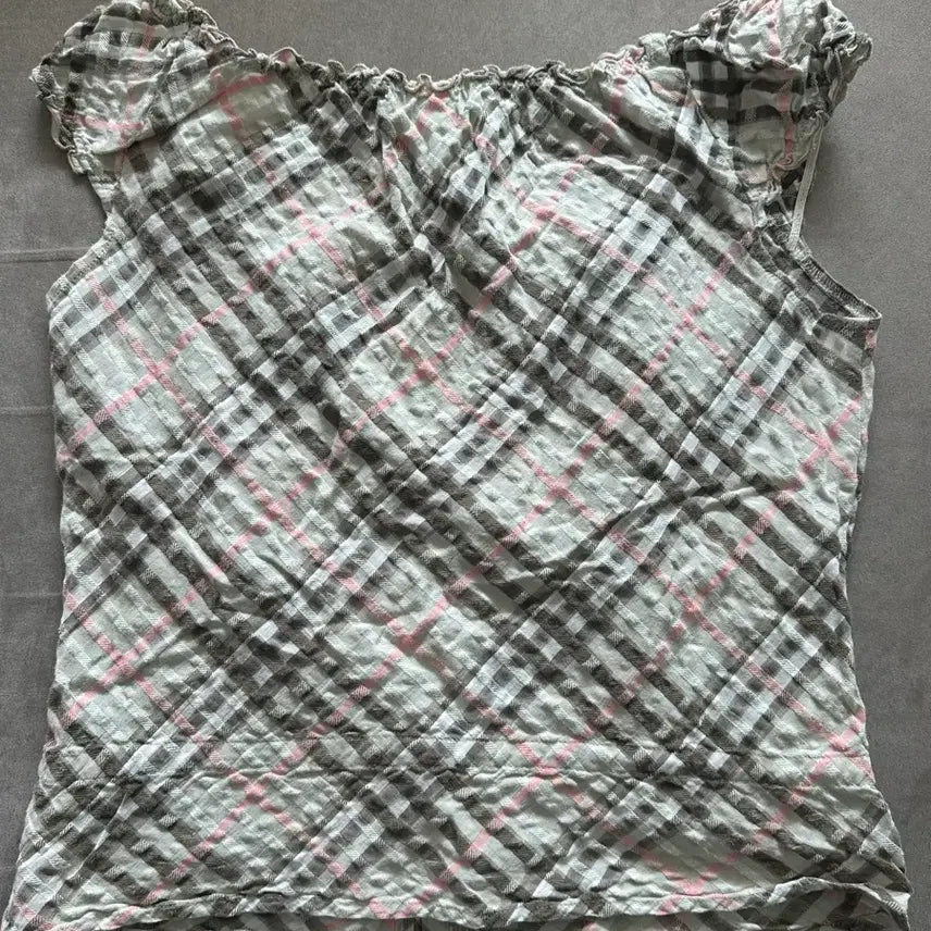 [BUNJANG] Burberry Blue Label Check Blouse / 버버리 블루라벨 체크 블라우스 판매합니다