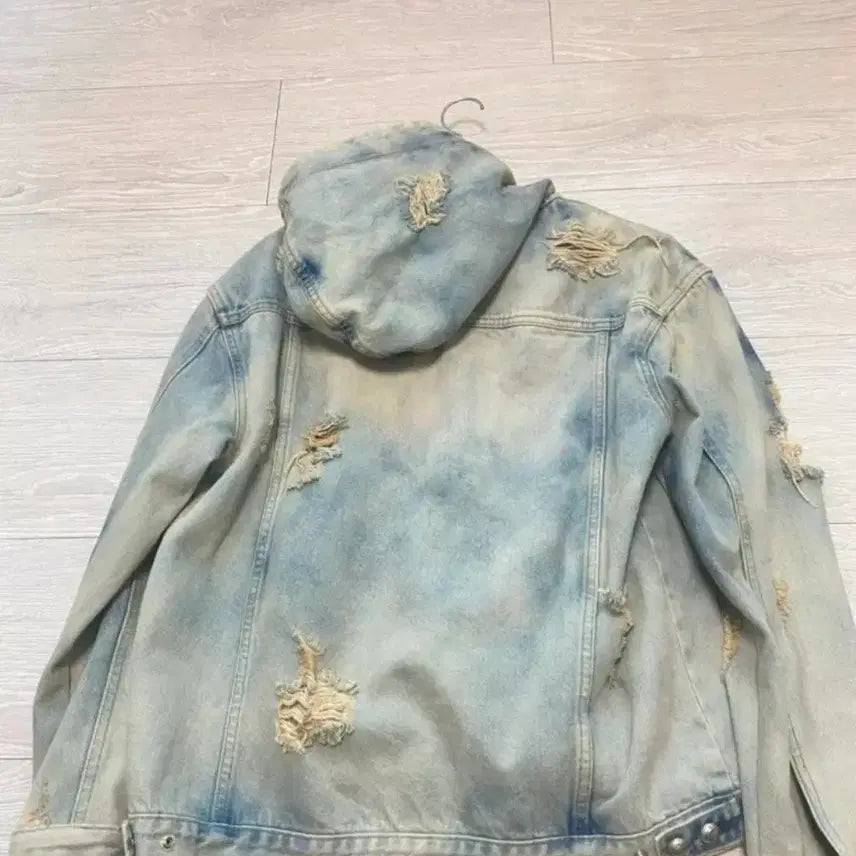 [BUNJANG] Thug Club Denim Hoodie Size 2 / 떠그클럽 데님 후드 자켓 2사이즈 팔아요