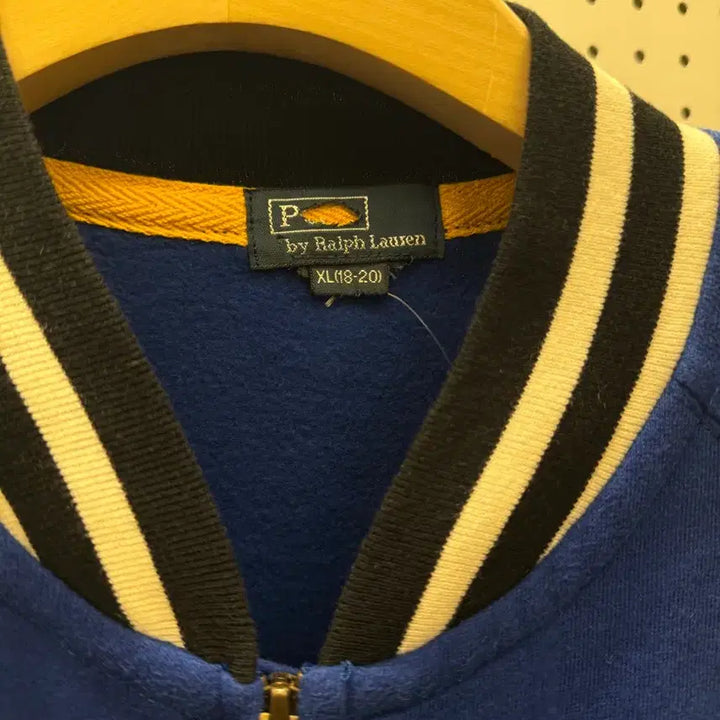 [BUNJANG] Polo Ralph Lauren Pony Logo Zip-Up Varsity Jacket / 폴로 랄프로렌 포니 로고 집업 바시티 자켓 U1074