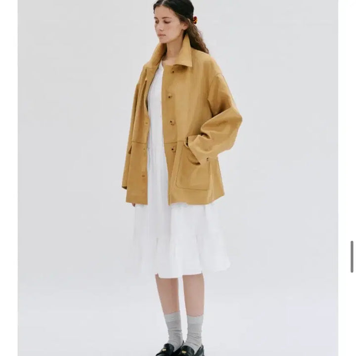[BUNJANG] Depound Suede Jacket - Yellow Beige / 드파운드 스웨이드 자켓 - yellow beige