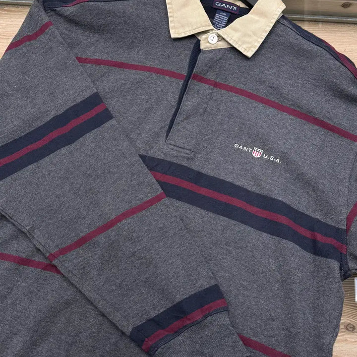 [BUNJANG] Gant Striaes Rugby Shirt / 간트 스트라이츠 럭비 셔츠