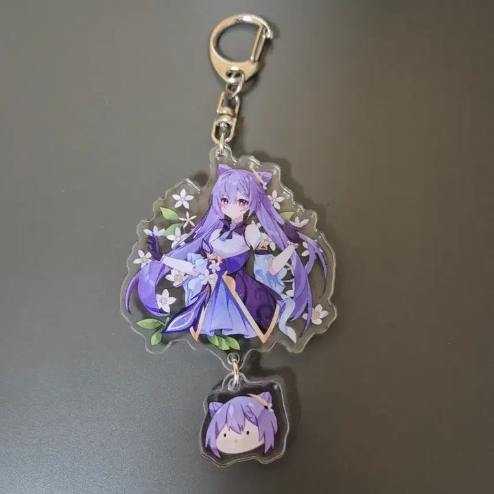 [BUNJANG] Genshin Impact Keqing Double Acrylic Keyring / 원신 각정 아크릴 더블 키링