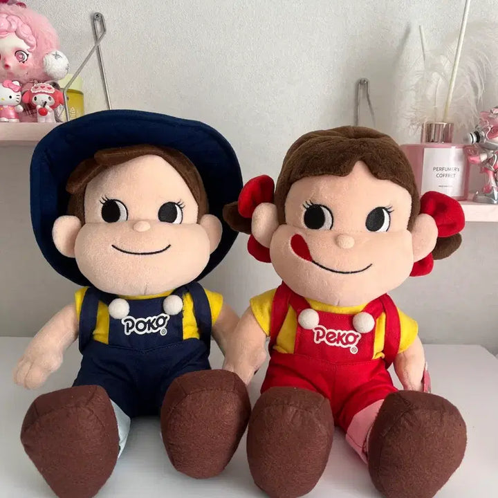 [SOLD OUT] 고전 후지야 페코짱 포코군 중형 인형 세트