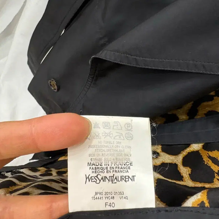 [BUNJANG] Yves Saint Laurent Black Trench Coat / 입생로랑 블랙 트렌치 코트40/55~66사이즈(정품)