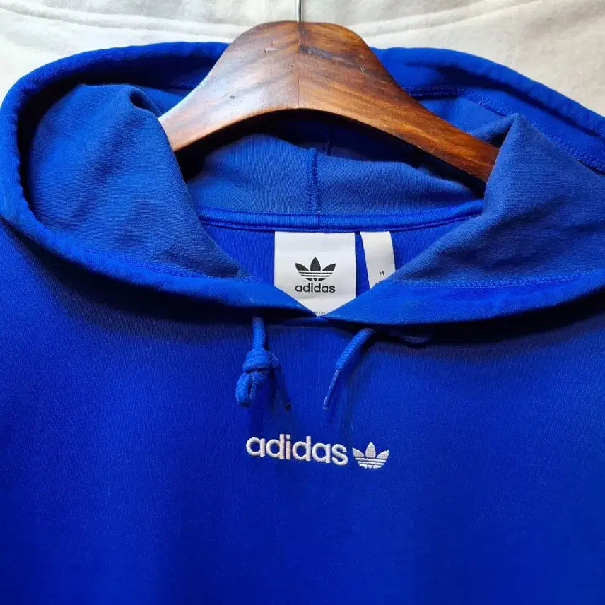 [BUNJANG] Adidas Blue Hoodie / 아디다스 삼선 블루 후드티