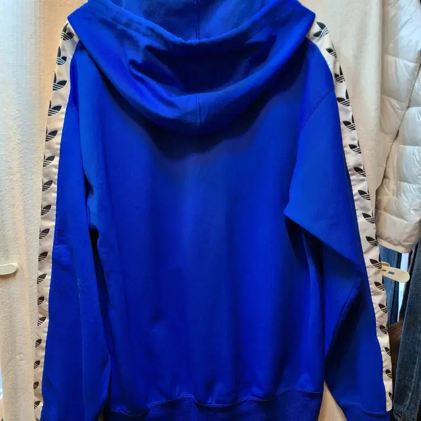 [BUNJANG] Adidas Blue Hoodie / 아디다스 삼선 블루 후드티