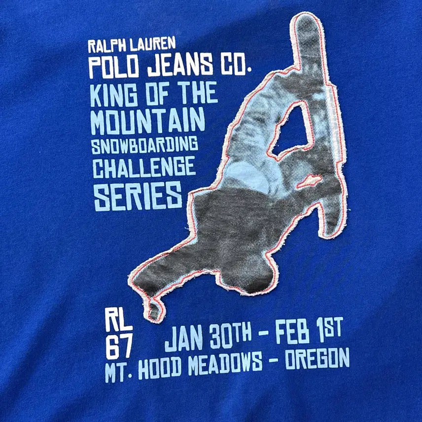 [BUNJANG] Polo Jeans Snowboard Long Sleeve T-shirt (XL) / 9~00s 폴로 진스 스노우보드 롱슬리브 티셔츠 XL