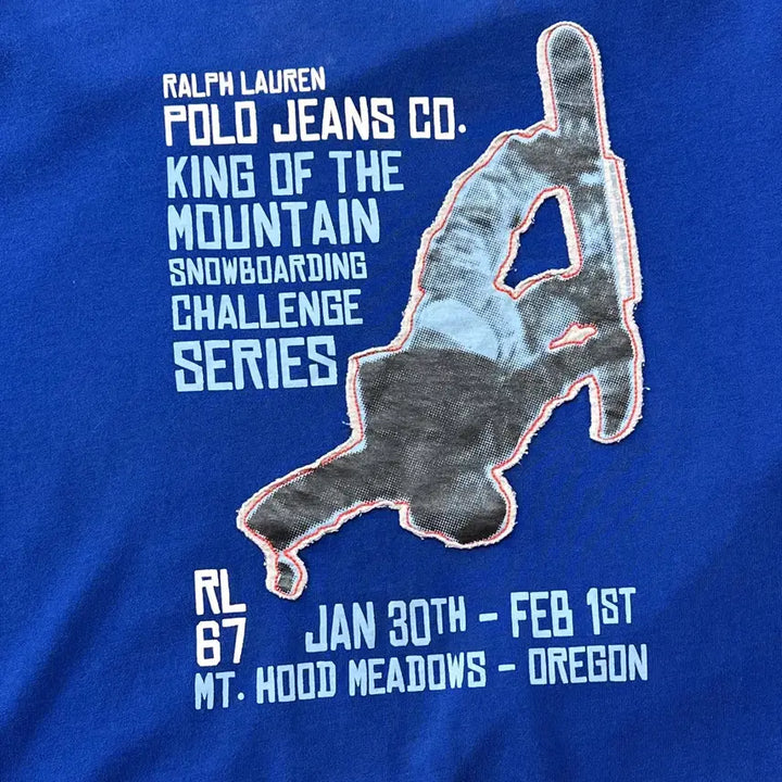 [BUNJANG] Polo Jeans Snowboard Long Sleeve T-shirt (XL) / 9~00s 폴로 진스 스노우보드 롱슬리브 티셔츠 XL