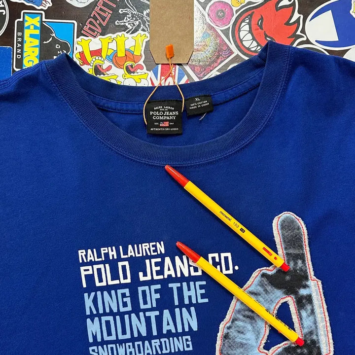[BUNJANG] Polo Jeans Snowboard Long Sleeve T-shirt (XL) / 9~00s 폴로 진스 스노우보드 롱슬리브 티셔츠 XL