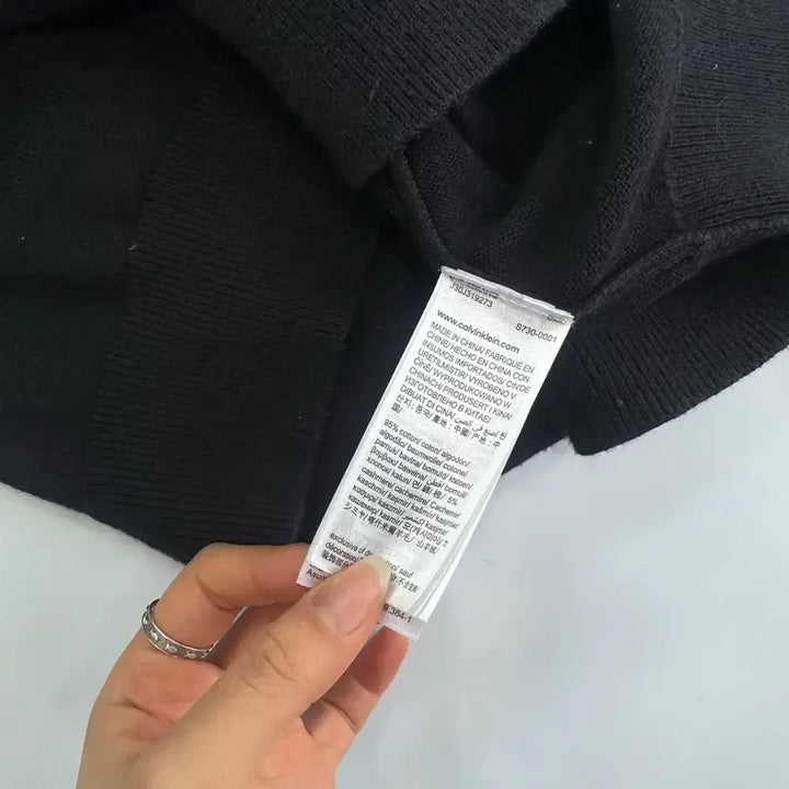 [SOLD OUT] Calvin Klein jeans 켈빈클라인 블랙 니트 집업