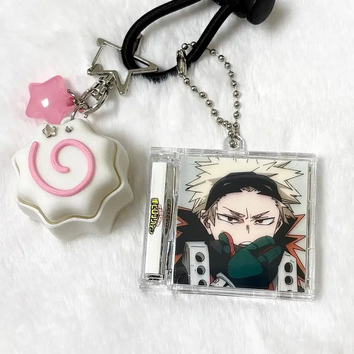 [BUNJANG] My Hero Academia Bakugo NFC Acrylic CD Keyring / [나의 히어로 아카데미아] NFC 바쿠고 카츠키 양면 아크릴 CD 키링