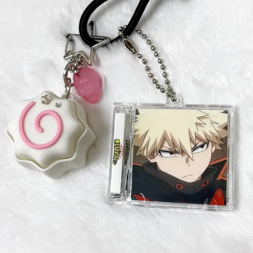 [BUNJANG] My Hero Academia Bakugo NFC Acrylic CD Keyring / [나의 히어로 아카데미아] NFC 바쿠고 카츠키 양면 아크릴 CD 키링