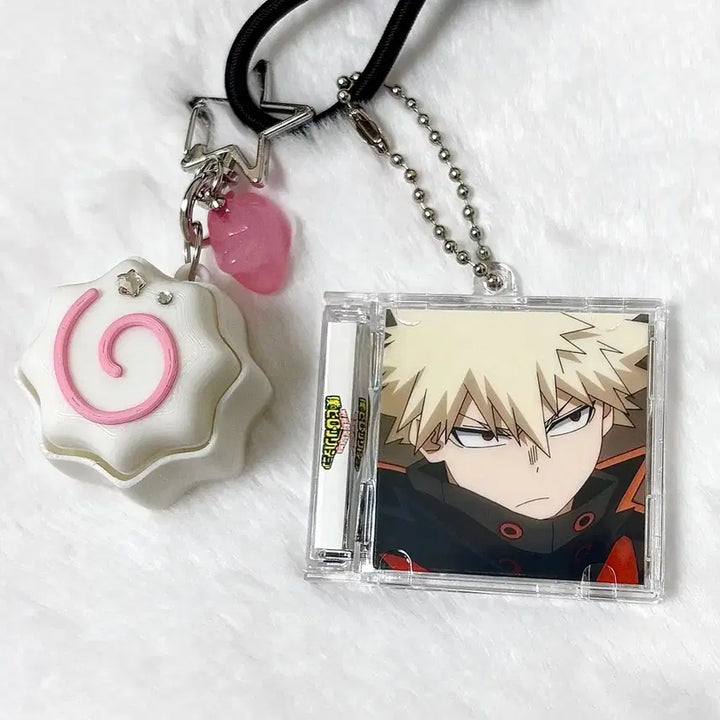 [BUNJANG] My Hero Academia Bakugo NFC Acrylic CD Keyring / [나의 히어로 아카데미아] NFC 바쿠고 카츠키 양면 아크릴 CD 키링