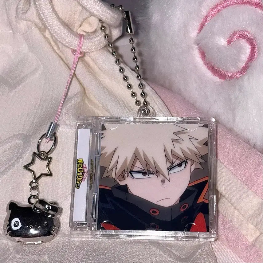 [BUNJANG] My Hero Academia Bakugo NFC Acrylic CD Keyring / [나의 히어로 아카데미아] NFC 바쿠고 카츠키 양면 아크릴 CD 키링