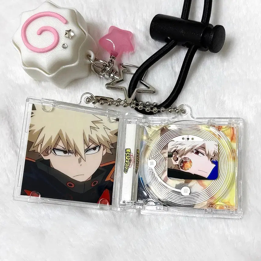 [BUNJANG] My Hero Academia Bakugo NFC Acrylic CD Keyring / [나의 히어로 아카데미아] NFC 바쿠고 카츠키 양면 아크릴 CD 키링