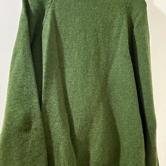 [BUNJANG] Thomas More TE5-SW01 Lambswool Round Knit - Green / 토마스모어 TE5-SW01 램스울 라운드 니트 - 그린