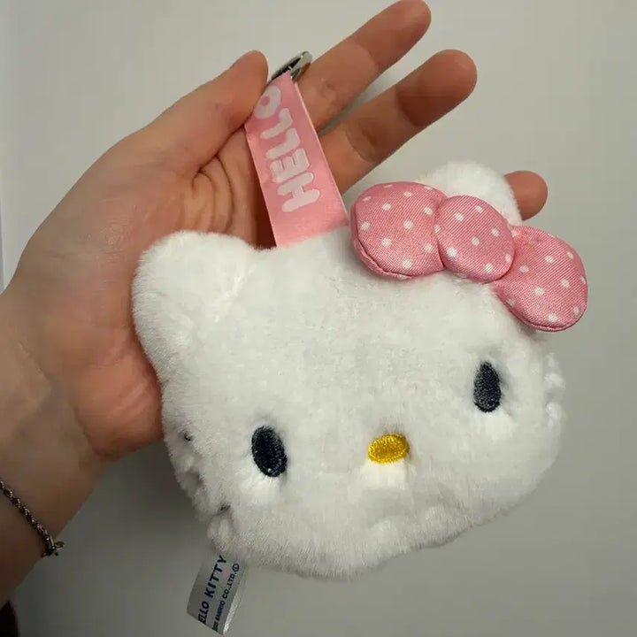 [BUNJANG] Sanrio Hello Kitty Face Plush Keyring / 새상품) 헬로키티 페이스 봉제인형 키링 최종가