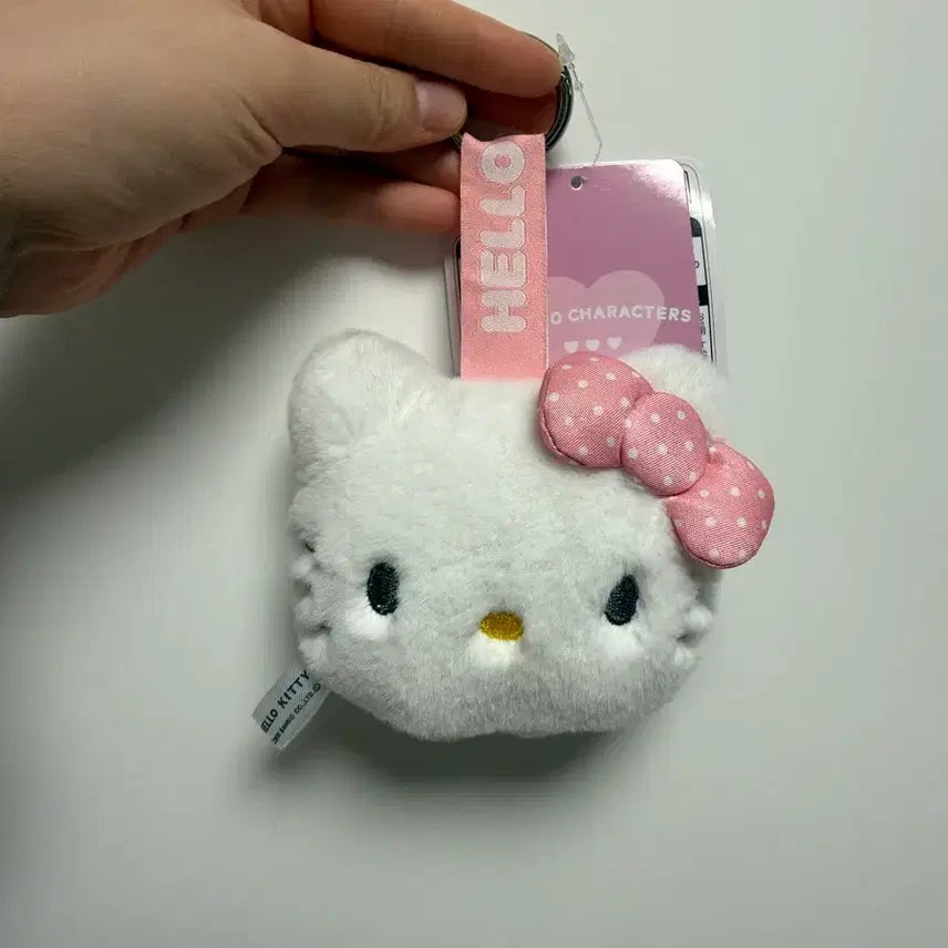 [BUNJANG] Sanrio Hello Kitty Face Plush Keyring / 새상품) 헬로키티 페이스 봉제인형 키링 최종가