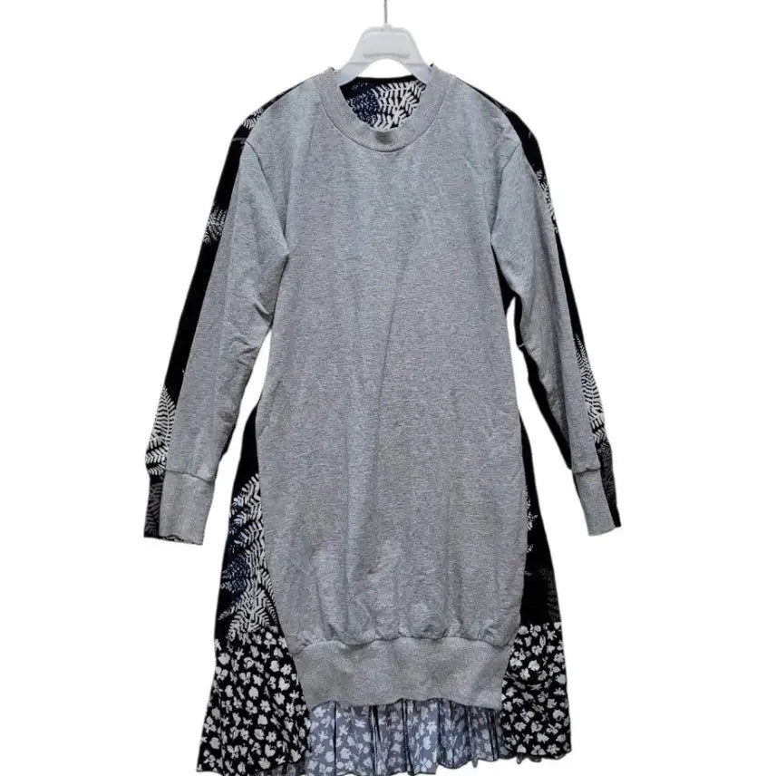[BUNJANG] Chiffon Gray Dress / 정면 그레이면 뒷면 쉬폰 원피스에요안감도 시원한 얇은 쉬폰소재