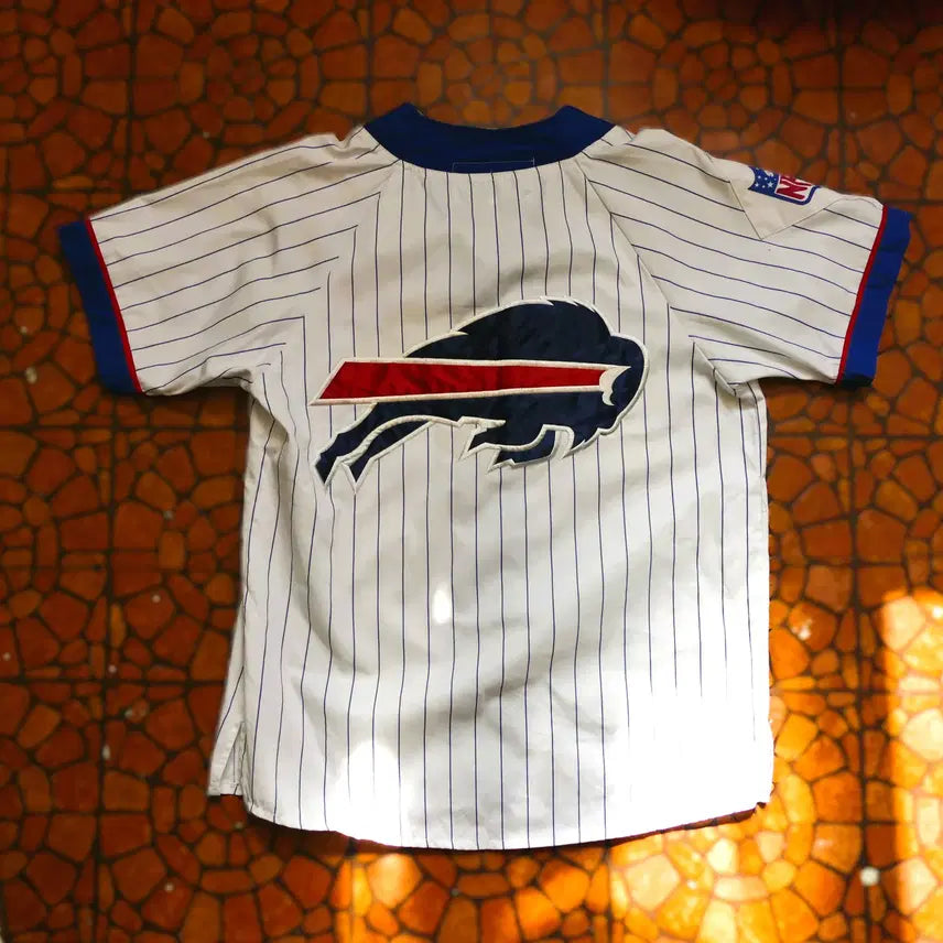 [BUNJANG] Starter Buffalo Bills Baseball Jersey / [M] 빈티지 Starter NFL 버팔로 빌스 베이스볼 저지