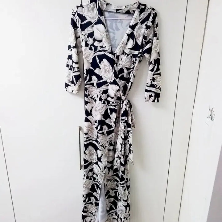 [BUNJANG] Long Wrap Dress M / 롱 랩 원피스 M