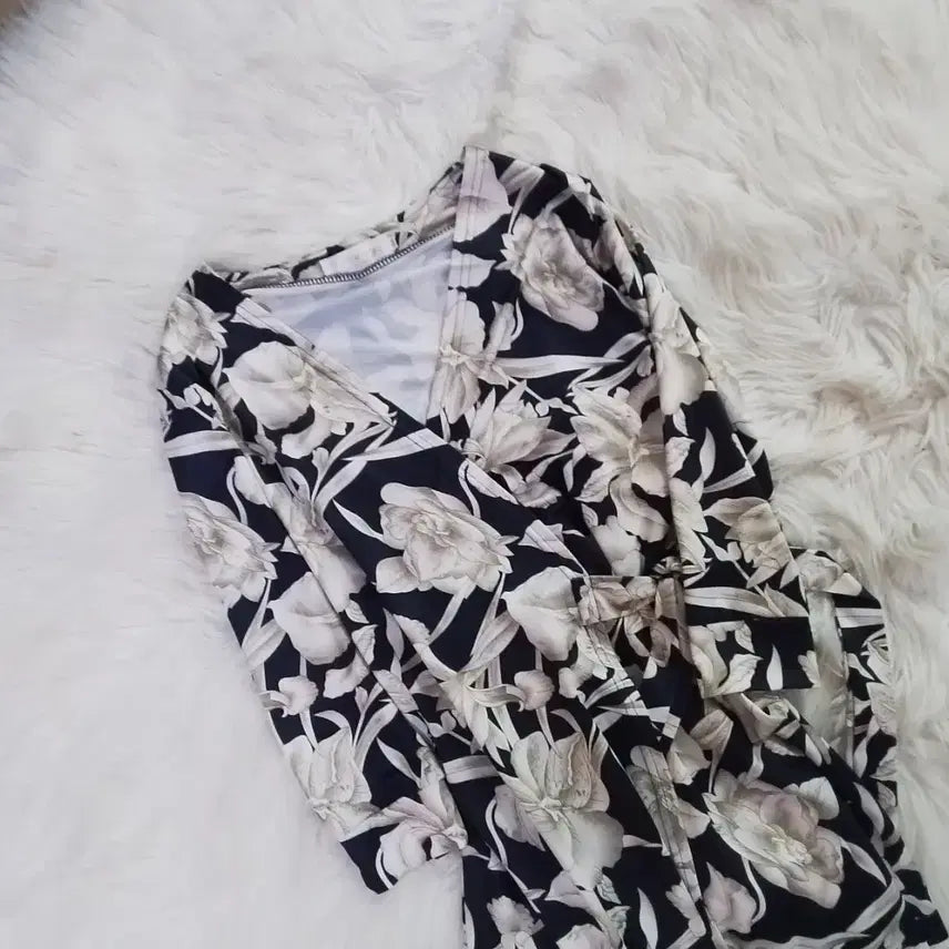 [BUNJANG] Long Wrap Dress M / 롱 랩 원피스 M