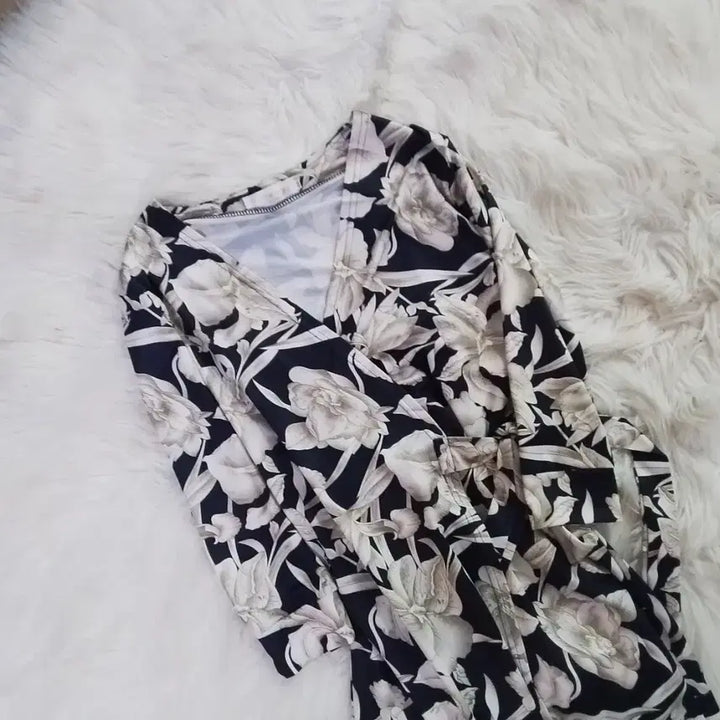 [BUNJANG] Long Wrap Dress M / 롱 랩 원피스 M