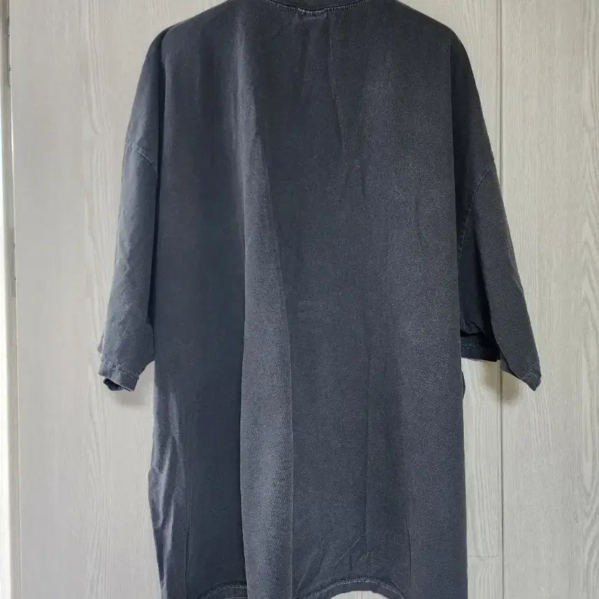 [BUNJANG] Unisex Gray Printed T-shirt / 누구나 남녀공용 프린팅 회색 티셔츠