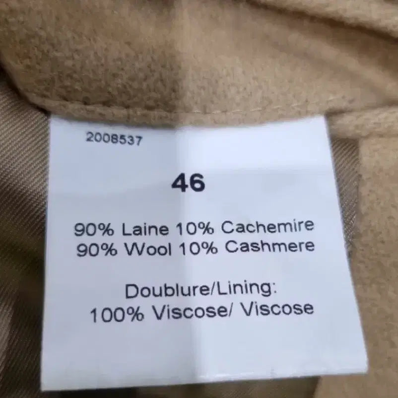[BUNJANG] Editions MR Double Coat Camel 46 / Editions MR 더블 코트 카멜색 46 사이즈