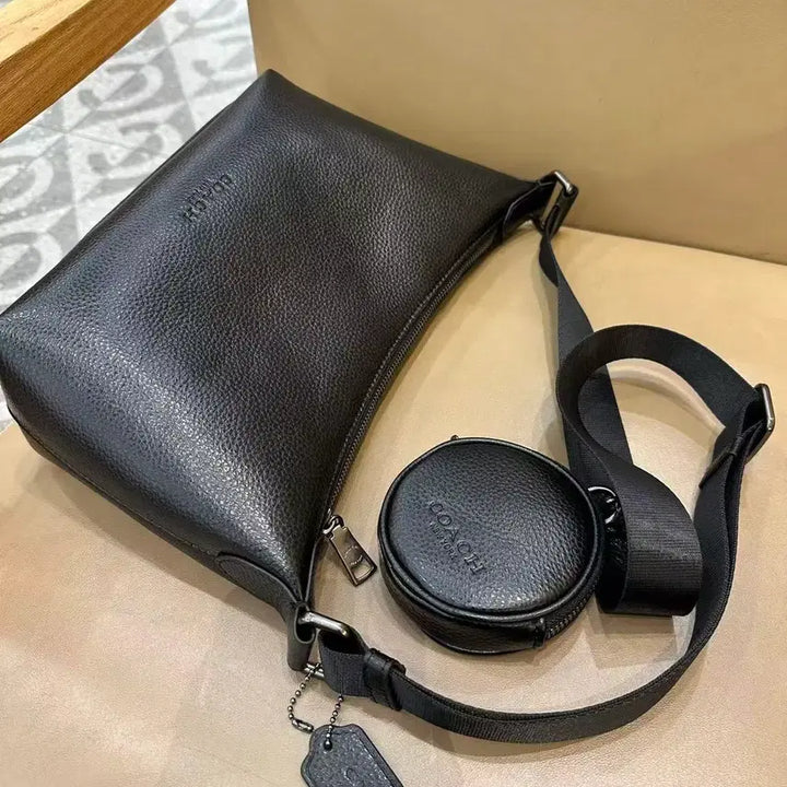[BUNJANG] Coach All Over Pin Trumpet Hobo Shoulder Bag / 코치 남성 올오버 핀 트럼펫 호보 숄더 또는 크로스