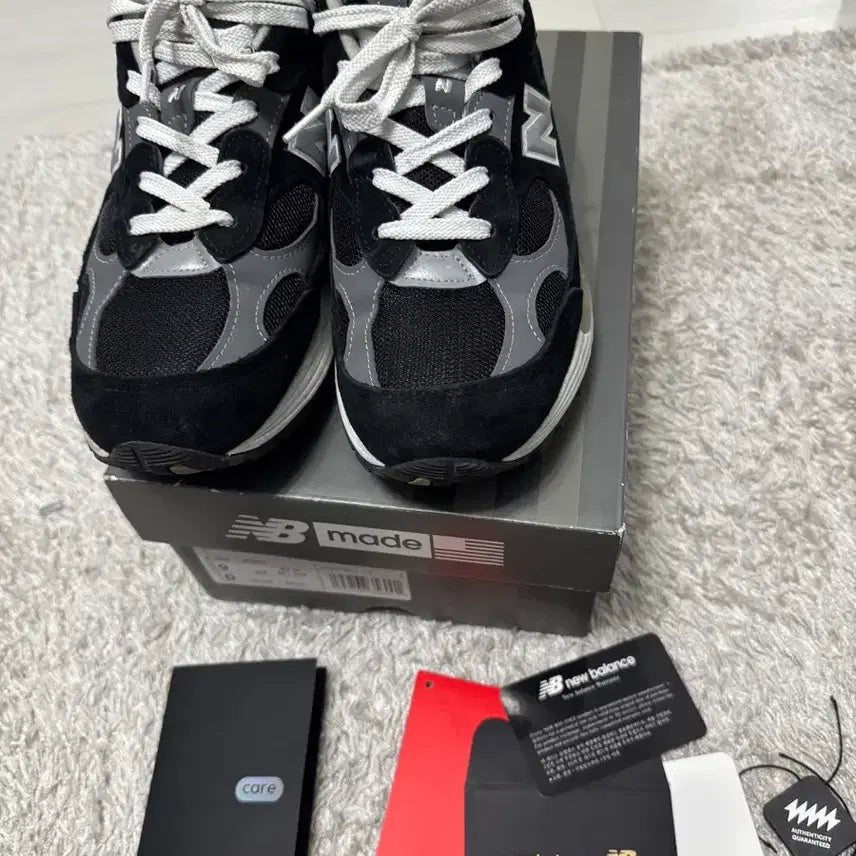 [BUNJANG] New Balance 992 Black Grey Sneakers / [270] 뉴발란스992 블랙그레이 made in usa