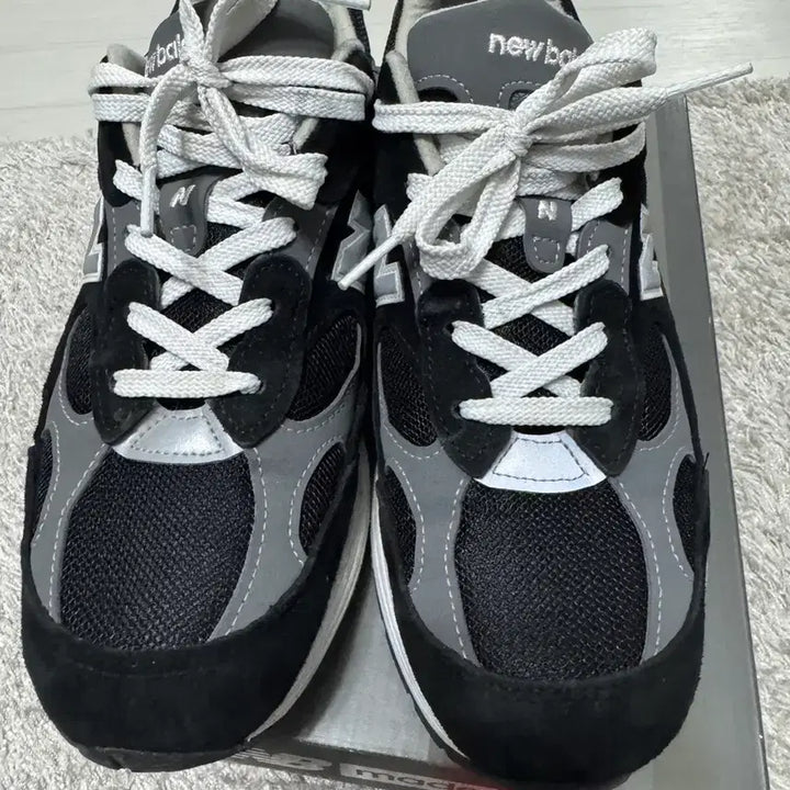 [BUNJANG] New Balance 992 Black Grey Sneakers / [270] 뉴발란스992 블랙그레이 made in usa