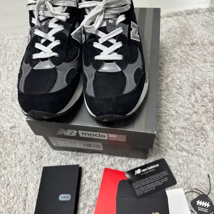 [BUNJANG] New Balance 992 Black Grey Sneakers / [270] 뉴발란스992 블랙그레이 made in usa