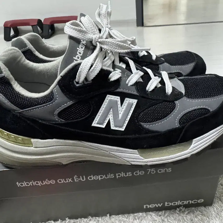 [BUNJANG] New Balance 992 Black Grey Sneakers / [270] 뉴발란스992 블랙그레이 made in usa