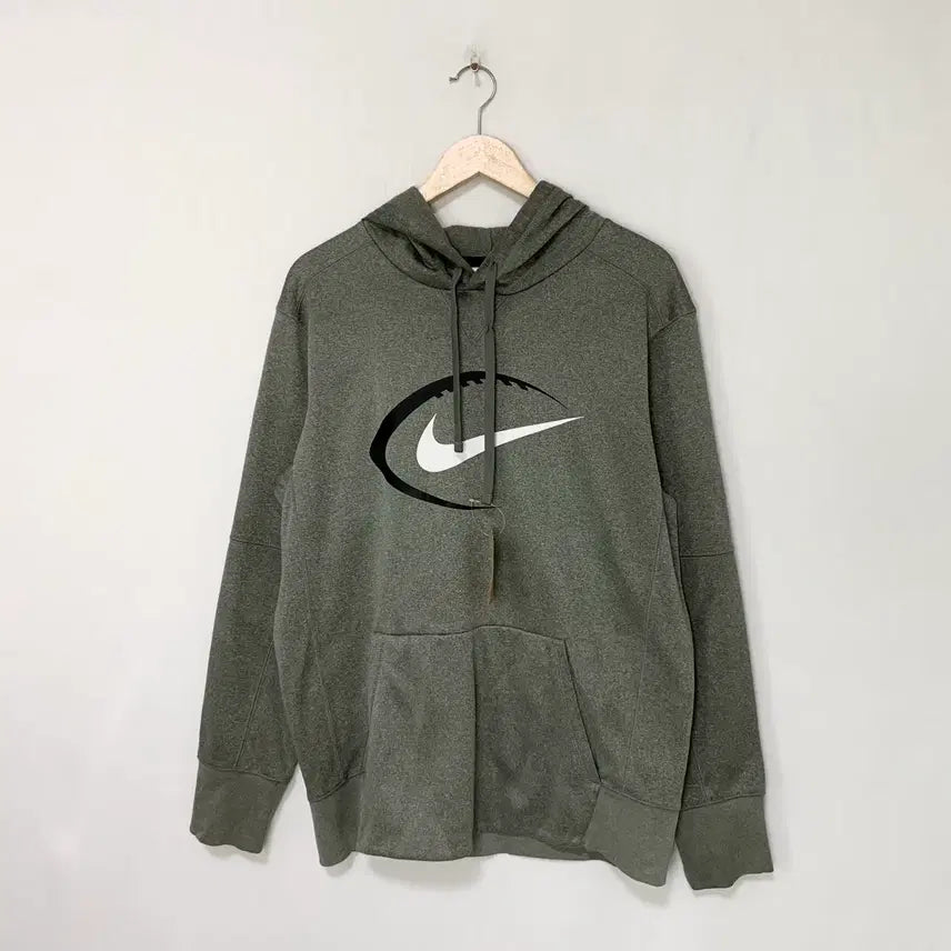 [BUNJANG] Nike Basic Big Logo Hoodie Gray Vintage Unisex / 나이키 베이직 빅로고 후드티 그레이 빈티지 남성 M 남녀공용