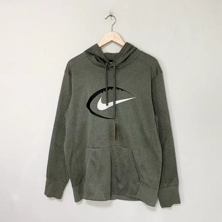 [BUNJANG] Nike Basic Big Logo Hoodie Gray Vintage Unisex / 나이키 베이직 빅로고 후드티 그레이 빈티지 남성 M 남녀공용