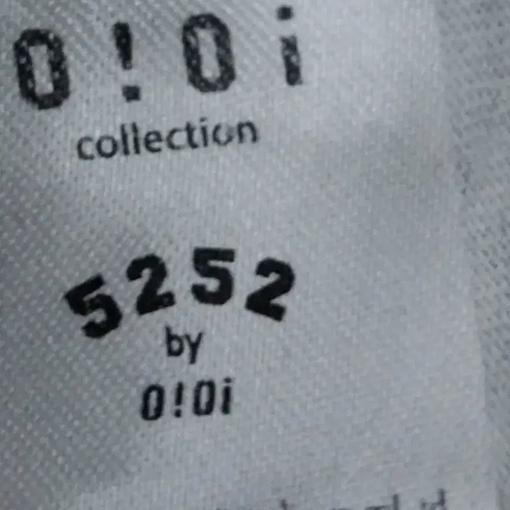 [BUNJANG] 5252 O!Oi Color Block Short Sleeve T-shirt / 5252 오아이오아이 컬러블록 반팔티 F (100-105)