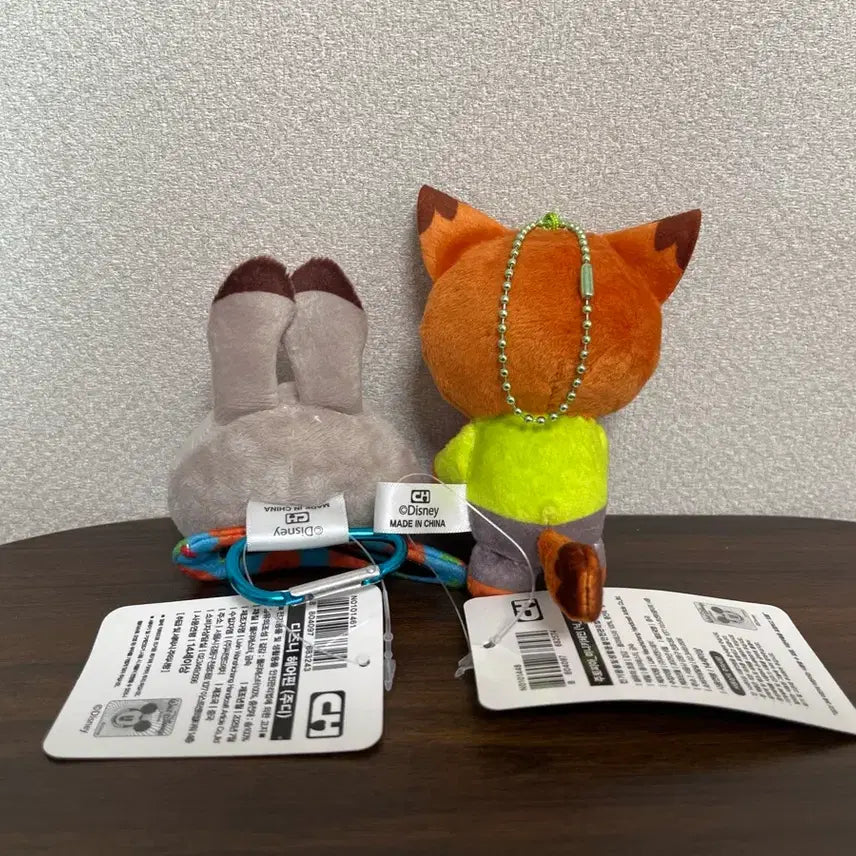 [BUNJANG] Disney Zootopia Nick and Judy 2-Piece Keyring Set / Set 디즈니 주토피아 닉 주디 2종 키링 세트 인형 뽑기