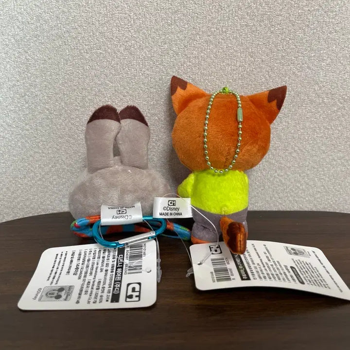 [BUNJANG] Disney Zootopia Nick and Judy 2-Piece Keyring Set / Set 디즈니 주토피아 닉 주디 2종 키링 세트 인형 뽑기